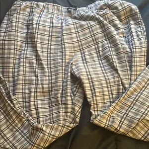 Nautica Plaid Pants - Black and White
